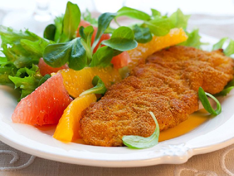 Veal Escalope Pane Platter