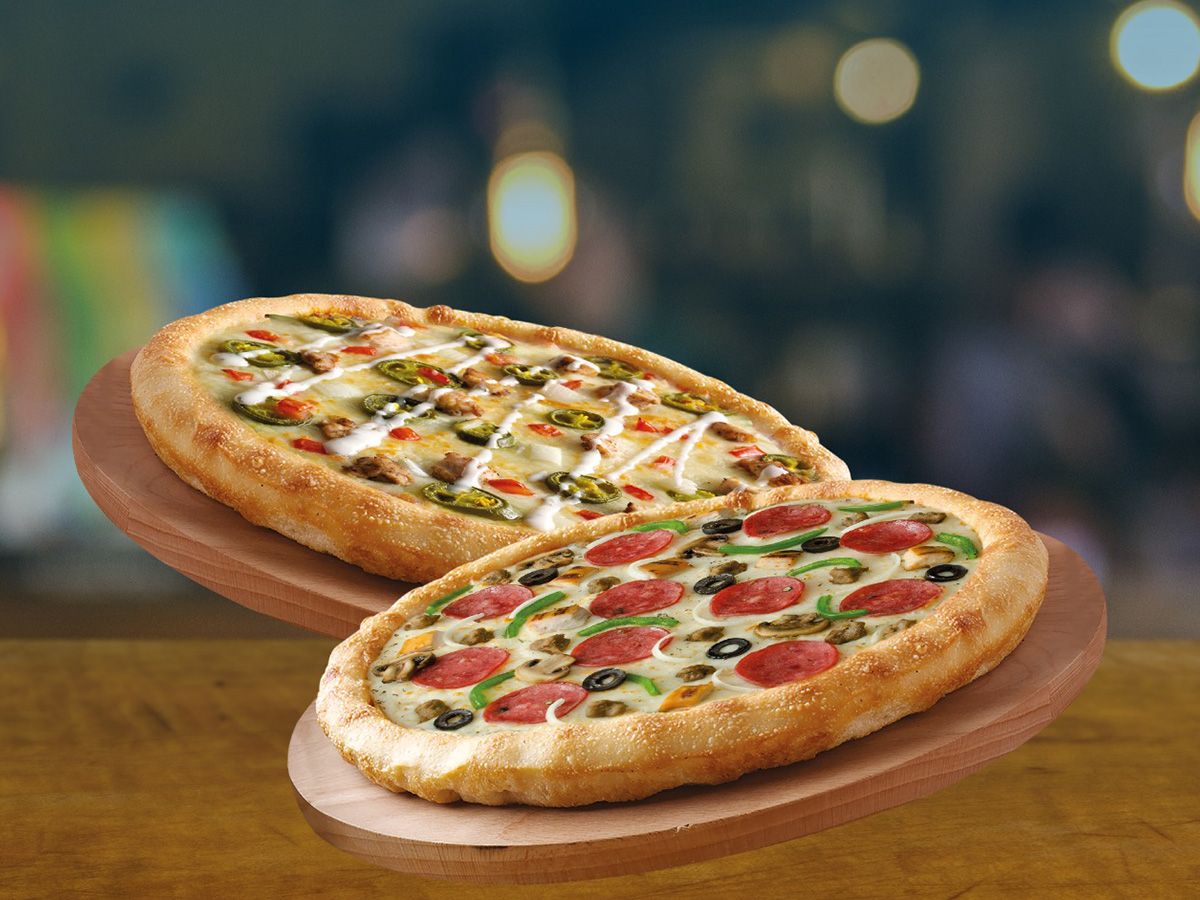 Two Medium and Save More. Choose from Paprika, Pepperoni Laver, Super Supreme, Quattro Fromage Bbq, Milano and Chicken Supreme.