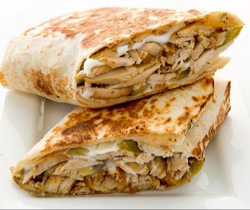 Chicken Pane Syrian Saj Sandwich