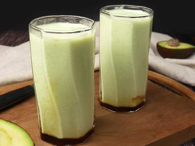 Avocado Juice With Milk And Banana