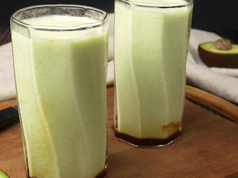 Avocado With Milk And Honey Juice