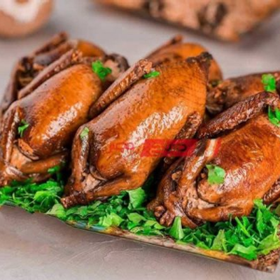 Pigeon nuts stuffed with rice
