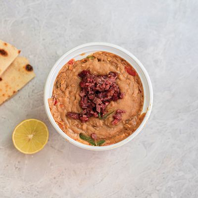Falafel with Pastrami Sandwich