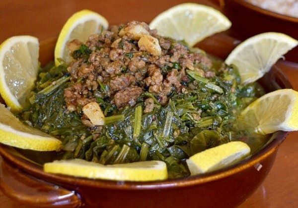 Spinach with Meat Meal