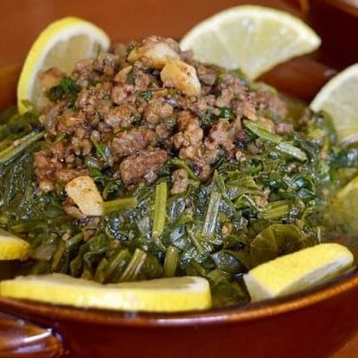 Spinach with Meat Meal