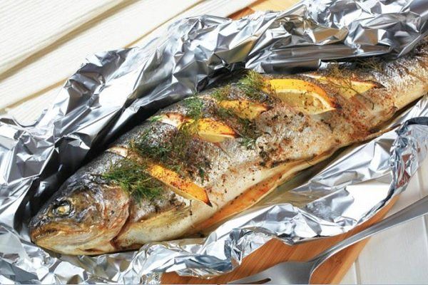 Grey Mullet Fish With Oil And Lemon