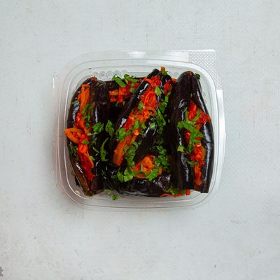 a box of eggplant