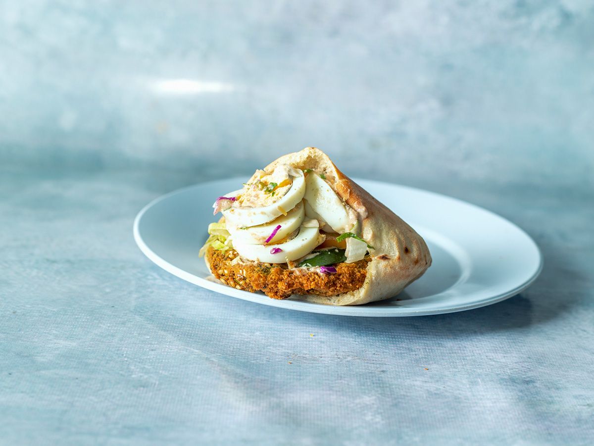Taamia With Eggs Sandwich
