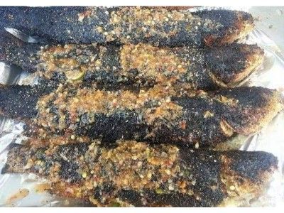 Grey Mullet Fish With Bran
