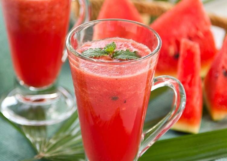 Watermelon With Mint Juice