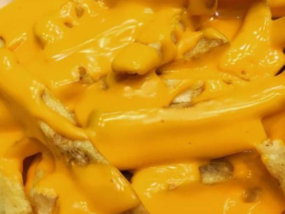 French Potatoes With Cheddar Cheese Sandwich
