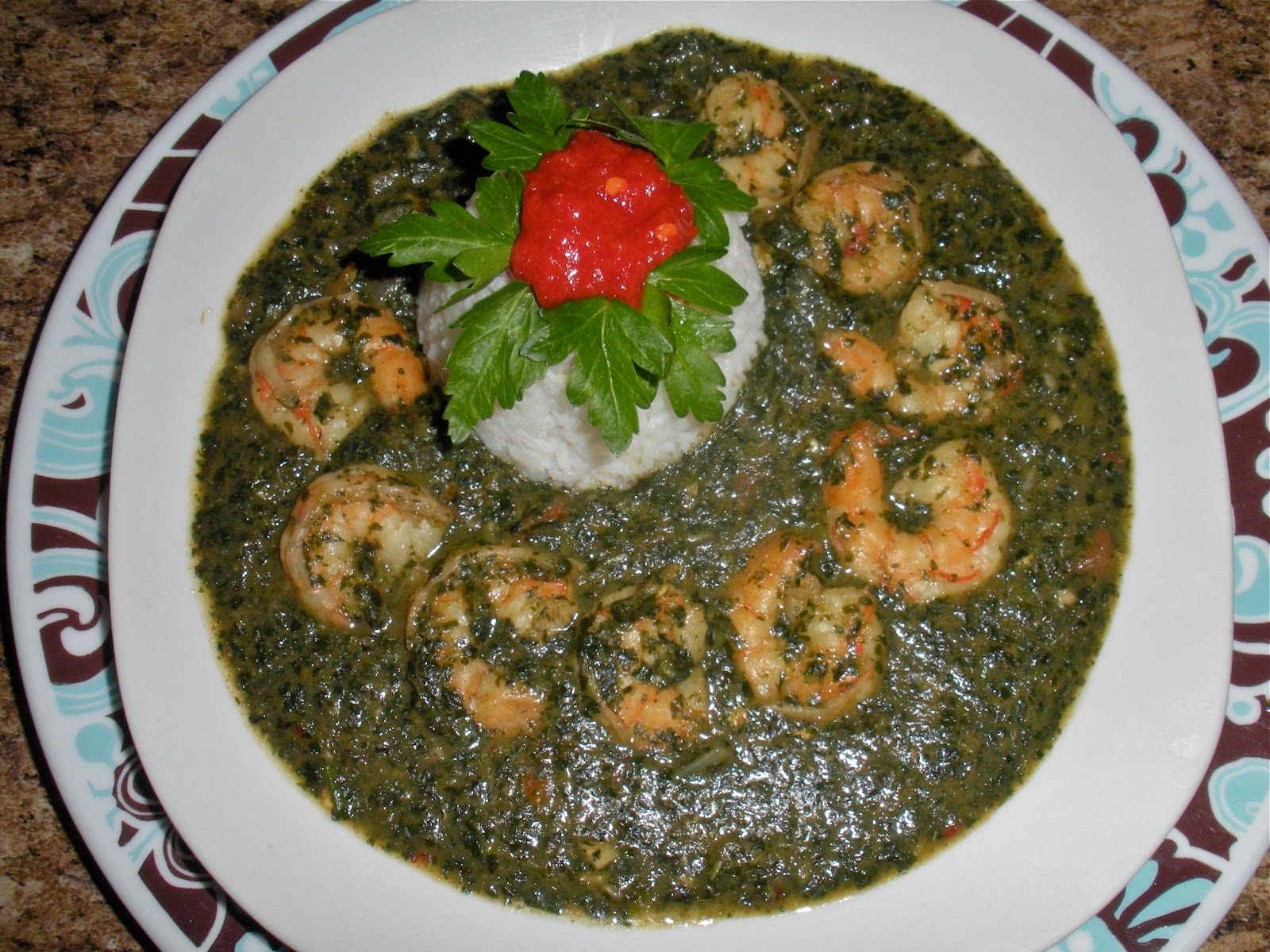 Molokhia With Shrimp