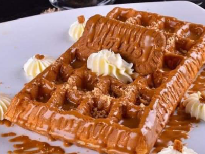Nutella lotus waffle
