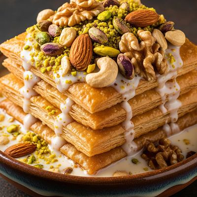 Umm Ali with nuts