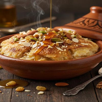 Umm Ali With Nuts And Honey