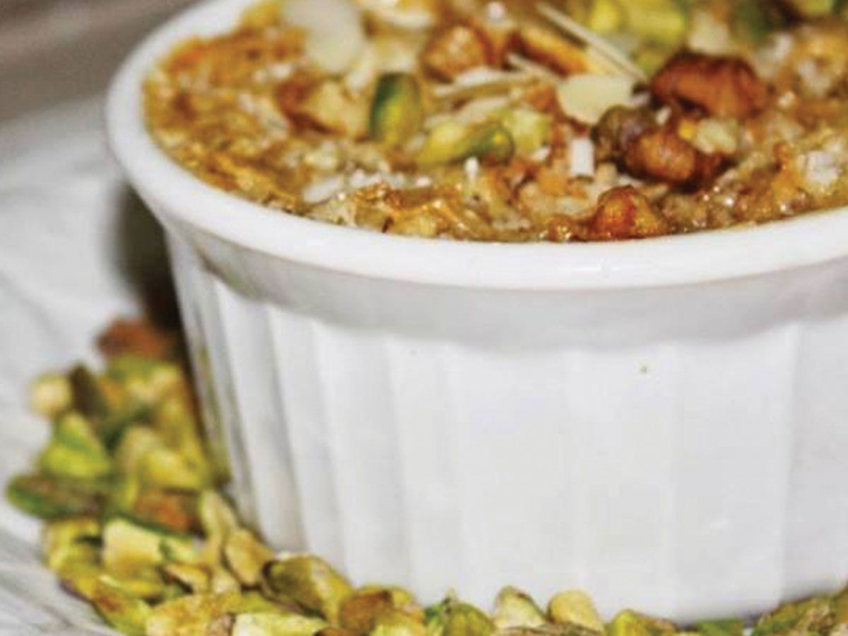 Umm Ali with nuts