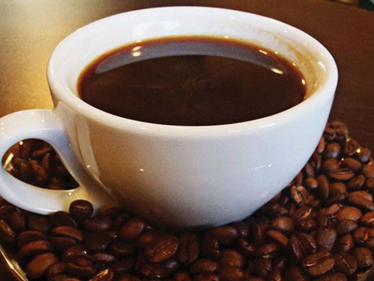 Single American coffee