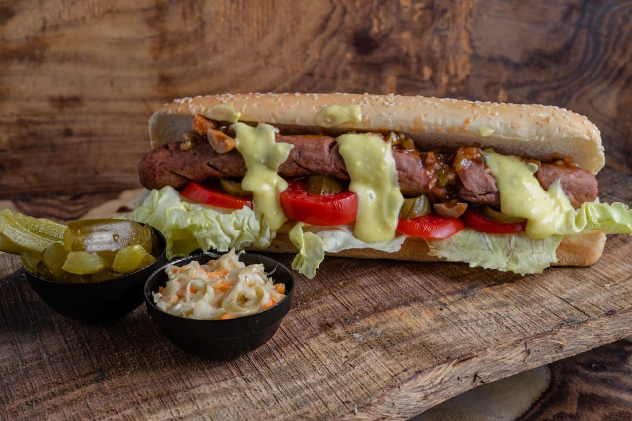 American hot dog