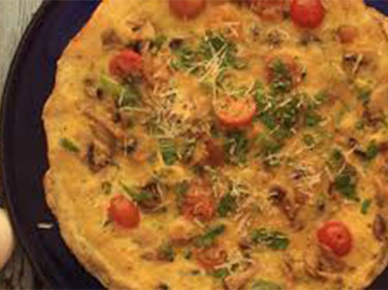 Omelette With Pastrami Sandwich