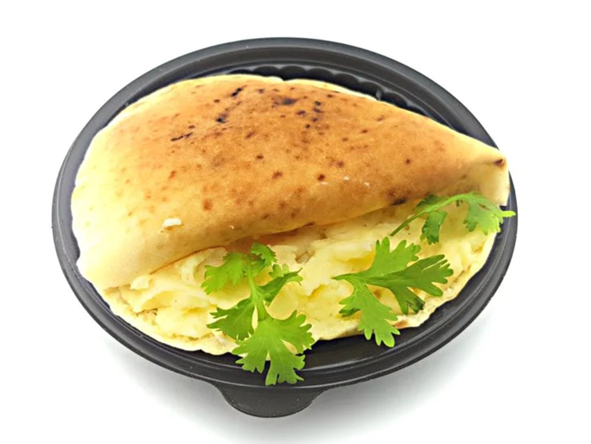 Potato omelette sandwich
