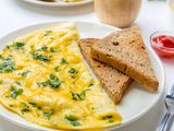 Omelette With Butter Sandwich