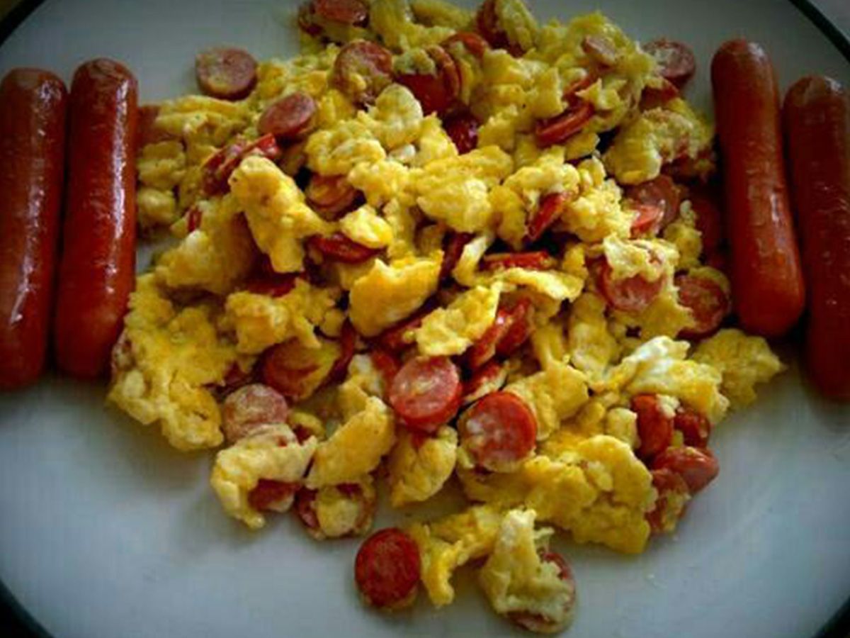 Oriental Sausage Omelette