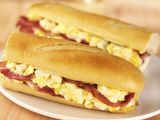 Omelette With Sausage Sandwich