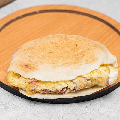 Hot Dog Omelette Sandwich