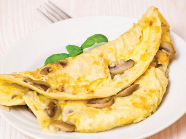 Mushroom Omelette Dish