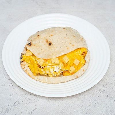 Mixed cheese omelette sandwich.