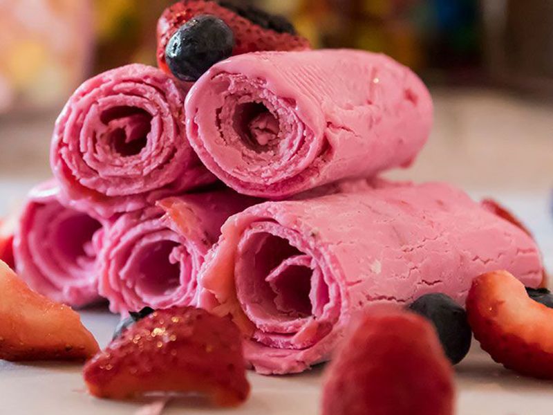 Red Berry Ice Cream Roll