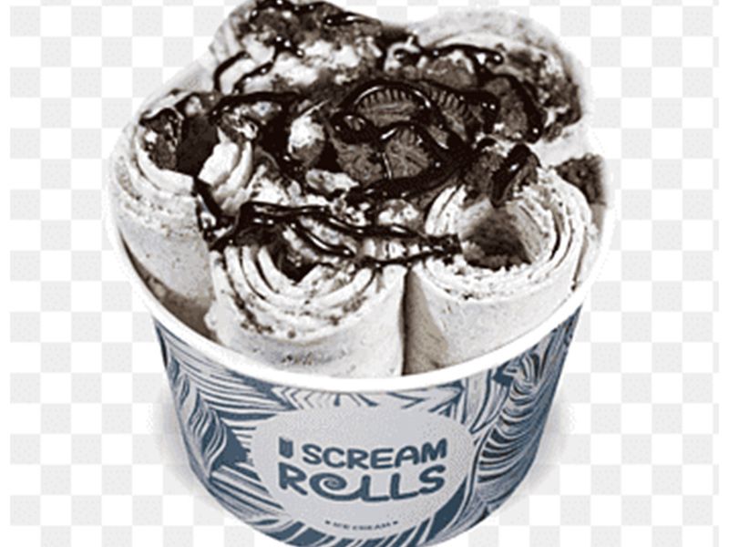 Raffaello Chocolate Ice Cream Roll
