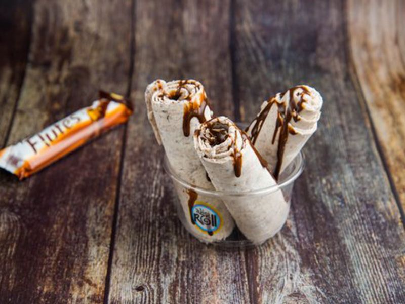 Flutes Chocolate Ice Cream Roll