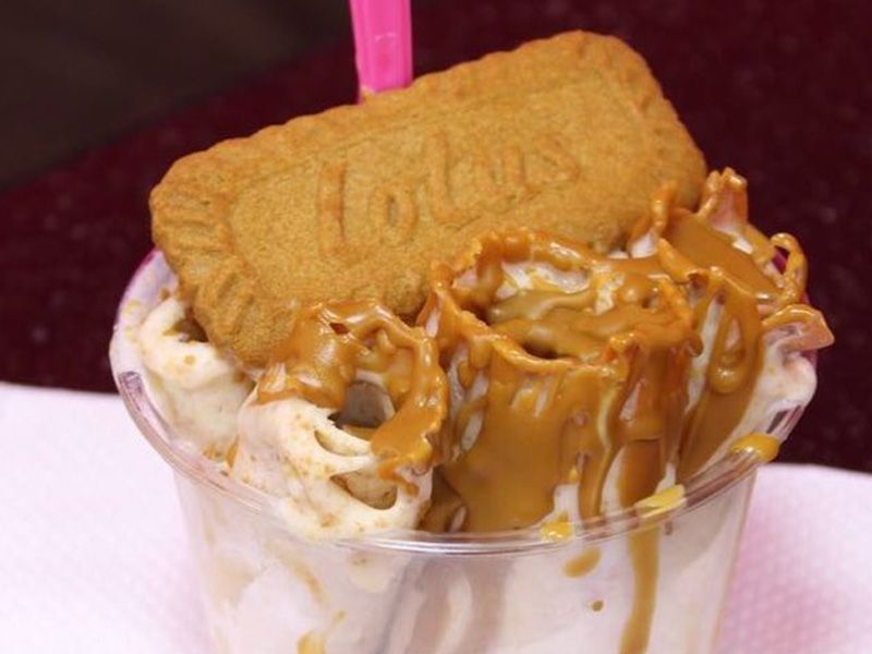 Lotus Ice Cream Roll
