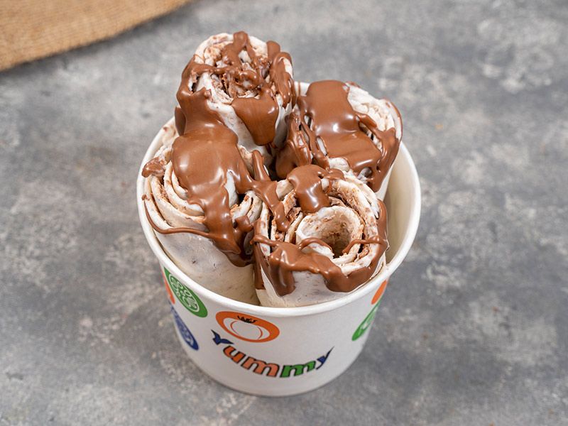 Milka Chocolate Ice Cream Roll