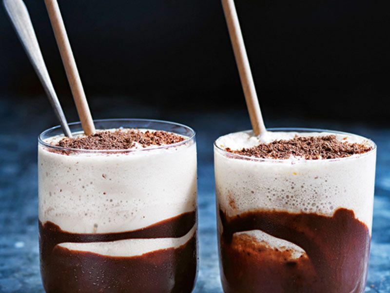 Iced Coffee With Chocolate Fudge
