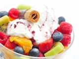 Fruit Salad With Ice Cream
