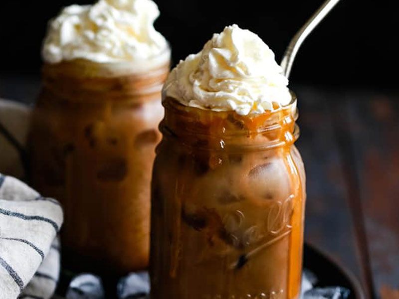 Iced Mocha With Caramel