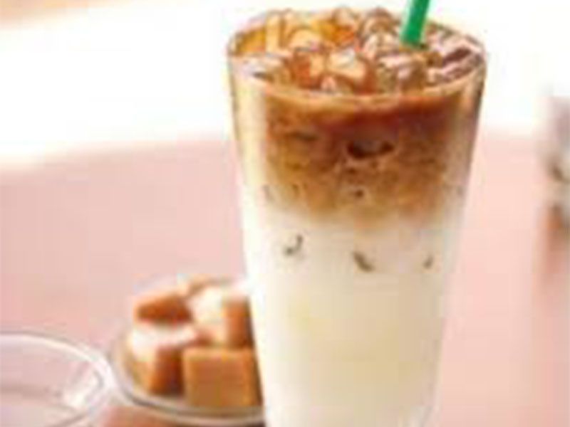 Ice caramel macchiato
