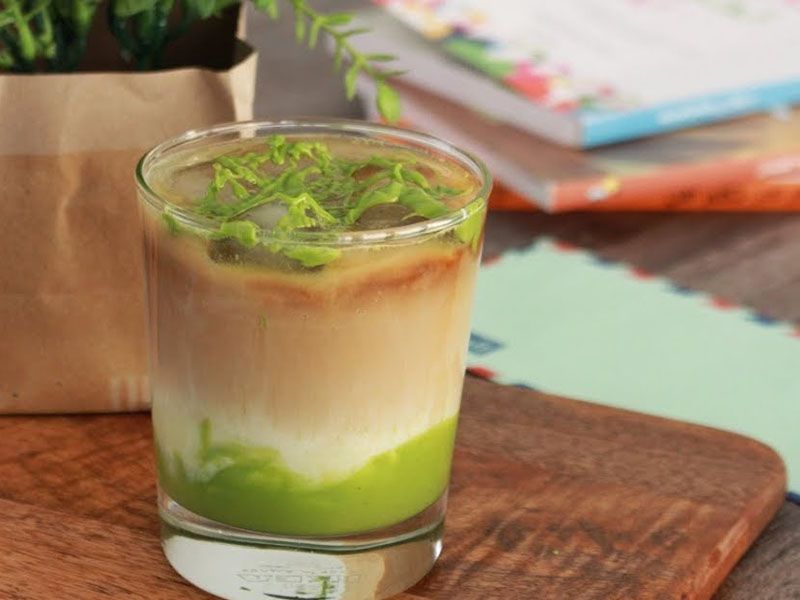 Ice coffee pistachio