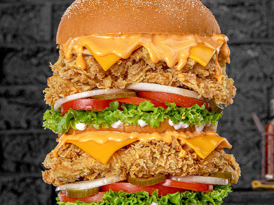 Chicken with thousand island sauce Sandwich