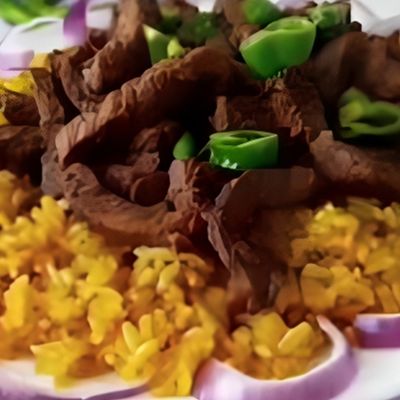 Medium Shawarma Meat with Rice