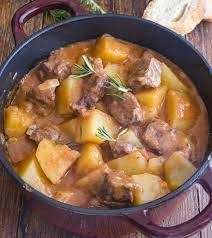 Veal Cubes With Potatoes Casserole