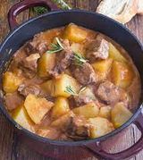 Veal Cubes With Potatoes Casserole