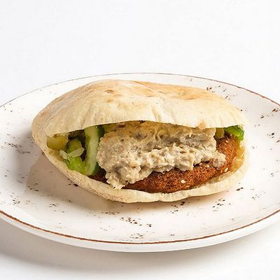 Baba Ghannoug Taamia Sandwich