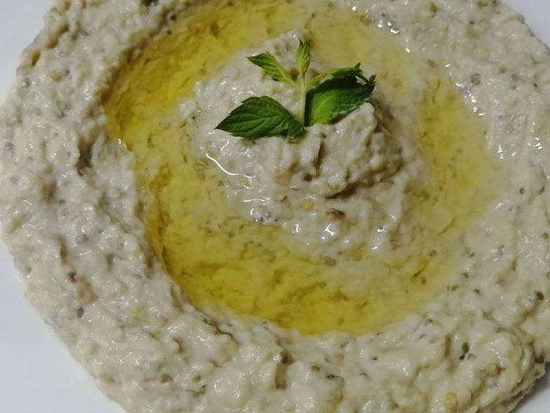 Baba Ghannoug With Sesame Paste