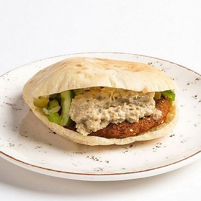 taamia Baba Ghannoug sandwich