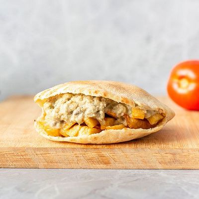Baba Ghannoug Potato Sandwich