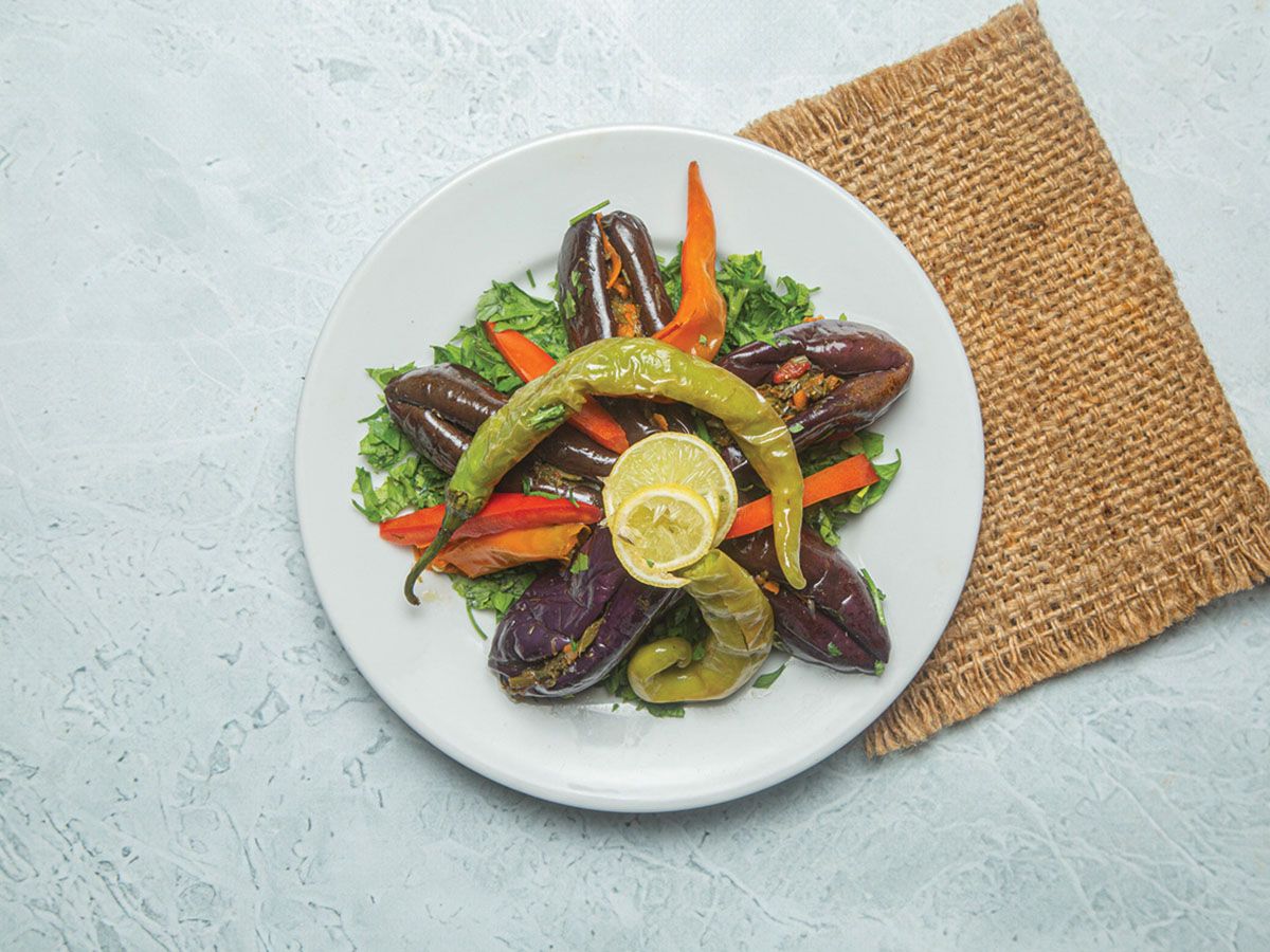 Pickled eggplant