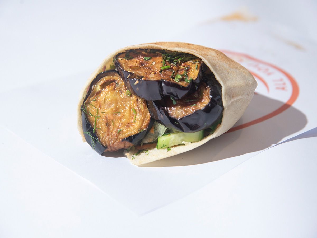 Fried Eggplant Sandwich